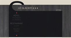 Desktop Screenshot of hotel-leglacier.com
